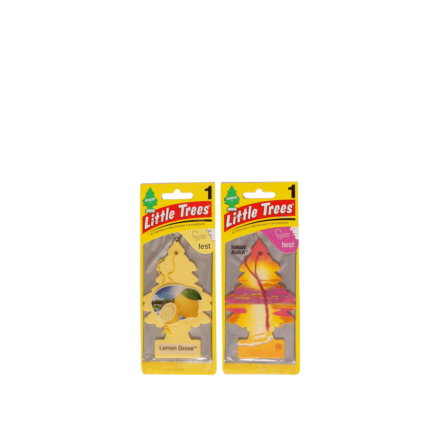 Little Tree Card Air Freshener (lemon grave_sunset beach)