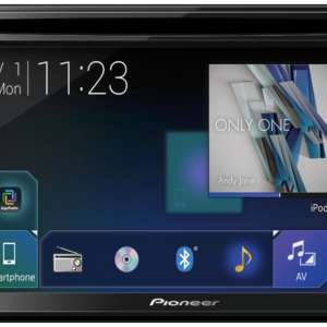 Pioneer AVH-A2150BT In-Dash Double-DIN DVD Multimedia AV Receiver with 6.2″ WVGA Touchscreen