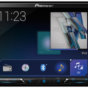 Pioneer AVH-A5150BT In-Dash Double-DIN DVD Multimedia AV Receiver with 7″ WVGA Touchscreen Display,